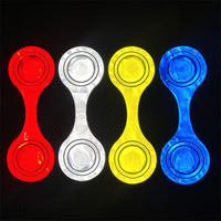 Pendentif magnétique réfléchissant transfrontalier pour vélo, course nocturne, sport, cyclisme, poussette, en PVC, auto-adhésif, rouge et bleu
