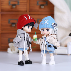 ตุ๊กตา OB11 รุ่นใหม่ ชุดแฟชั่นเด็กชายและเด็กหญิง พร้อมกางเกงยีนส์ขาสั้น เสื้อผ้าตุ๊กตาสำหรับเพนนี, เน็นโดรอยด์, โอบี 11, มอลลี่, โอบิทสึ 11 - Product Image 2