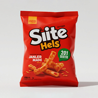 Sac aluminisé de joint latéral arrière de matériel aluminisé de catégorie comestible d'impression d'héliogravure personnalisée avec le zigzag pour le sac épicé de mylar de croustilles de pommes de terre