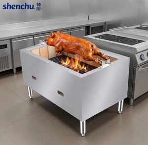 <span class=keywords><strong>Asador</strong></span> de Lechones a la Brasa Comercial, Parrilla de Carbón de Acero Inoxidable para Asar Lechones Crujientes para Banquetes - Product Image 3