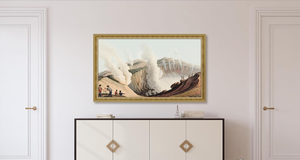 Hot Sales Decorative High Quality Wood TV <strong>Frame</strong> 50 55 <strong>65</strong> Gold Ornate Engrave <strong>Frame</strong> for TV Custom <strong>Frame</strong> Moulding - Product Image 2