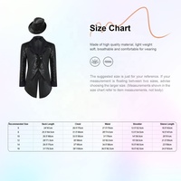 Costume de Ringmaster à Paillettes Professionnel pour Scène, Cirque, Fête, Veste de Smoking en Satin à Revers pour Enfants Garçons, Spectacle de Performance, Hauts