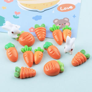 Épingles à cheveux en résine DIY motif <span class=keywords><strong>lapin</strong></span> et carotte, accessoires <span class=keywords><strong>pour</strong></span> coques de téléphone faites <span class=keywords><strong>maison</strong></span>, boucles de chaussures, matériaux de bijouterie - Product Image 3