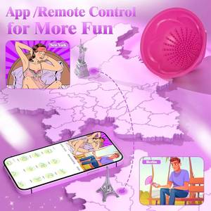 ดิลโด้ไวเบรเตอร์สำหรับผู้หญิงเซ็กซ์ทอยดิลโด้คู่เลสเบี้ยนตุ๊กตาของเล่นกระตุ้นผู้ใหญ่สั่นสะเทือนคลิปไร้สายสีชมพู sucti - Product Image 2