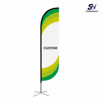 Drapeaux de plage imprimés sur mesure, drapeaux plume promotionnels avec mât et base en fibre de carbone, publicité extérieure, commande en gros