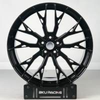 Jantes forgées Bku 5x120.65 pour Chevrolet Corvette C6 C5 C7 C8 C4 ZR1 Z06 19 20 21 pouces, jantes en alliage noir, jantes de course