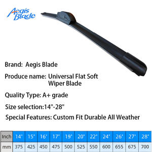 Escobilla Limpiaparabrisas Universal para Todas las Estaciones, de Alta Calidad, de Goma Natural, Silenciosa y de Alta Limpieza, para el 99% de los Autos, de 14 a 28 Pulgadas - Product Image 2