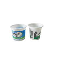 Tubes à crème glacée en plastique transparent, contenant, 1, 3, 6, 8 oz, bol, couvercle en plastique, emballage de glace, récipients