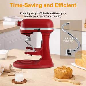 Gancho para Masa de 6 Cuartos para Batidoras KitchenAid, Accesorio de Gancho para Masa en Espiral de Acero Inoxidable - Product Image 2