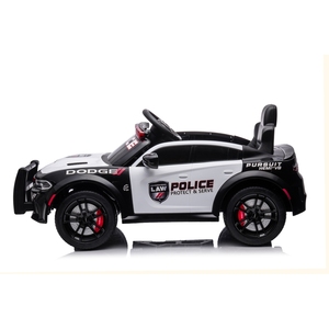 Voiture électrique pour enfants Police 12V à double moteur avec sirène et lumières télécommandées - Product Image 3