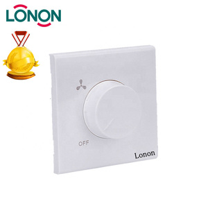 Nhà Máy Bán Buôn Chuyên Nghiệp PC Màu Trắng + Kim Loại Điện Đứng Kiểm Soát Tốc Độ 220V Điện Dimmer Fan Chuyển Đổi - Product Image 2