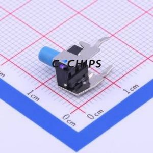 PTS645VM832LFS Tactile Switch Through hole Component (THT) Switch Single Pole Single Throw Round Button 1.6N Right Angle Insert - Product Image 2