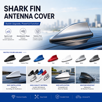 Antenne de voiture à aileron de requin modifiée avec fonction FM/AM, longueur de câble 20 cm