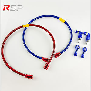 Otomatik Fren Hortumları Motosiklet Dirt Bike Paslanmaz Çelik Örgülü PTFE Hidrolik Güçlendirilmiş Fren Hattı Debriyaj Hortumu 70MPa+ 500-2400mm - Product Image 6