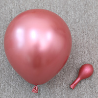 Globos de Látex Cromados de Color Rosa Metálico de 12 Pulgadas de Grosor para Decoraciones de Fiestas de Cumpleaños y Navidad