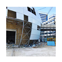 Chine usine finition miroir alu cobond mur-rideau couleur bois façades métalliques panneaux en aluminium façade extérieure du bâtiment