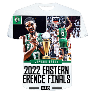 Livraison gratuite aux États-Unis, <span class=keywords><strong>maillot</strong></span> de basket-ball de la conférence est-amerique, MVP, 0, <span class=keywords><strong>maillot</strong></span> 3D, <span class=keywords><strong>Tatum</strong></span>, impression intégrale, <span class=keywords><strong>Celtics</strong></span>, n°. 7 Brown Casual Blank - Product Image 6