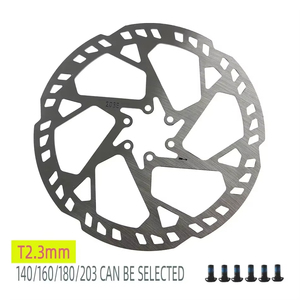 Pastillas de Freno para Bicicleta NFOX 160 de Seis Tornillos para Scooter Eléctrico de Montaña, Rotor de 140 mm, Placa Gruesa de 180 mm, 2.3 mm, Disco de Freno de 203 mm - Product Image 1