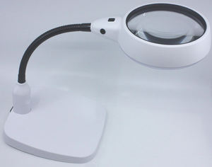 <span class=keywords><strong>Loupe</strong></span> à 21 LED, lentille <span class=keywords><strong>de</strong></span> 120mm-<span class=keywords><strong>Lampe</strong></span> <span class=keywords><strong>de</strong></span> <span class=keywords><strong>table</strong></span> à <span class=keywords><strong>loupe</strong></span> <span class=keywords><strong>avec</strong></span> LED et col <span class=keywords><strong>de</strong></span> cygne. Base dure pour ordinateur <span class=keywords><strong>de</strong></span> bureau - Product Image 2