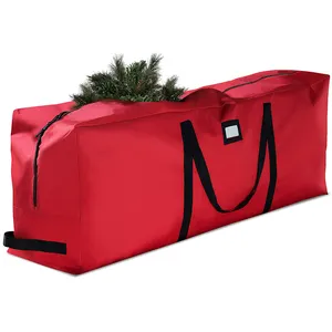 Dayanıklı fermuarlı yapay noel ağacı saklama kutusu Garland saklama kutusu çanta su geçirmez noel tatil ağacı toz geçirmez kapak