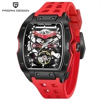 Montre automatique pour homme PAGANI DESIGN YS018, verre saphir, nouveau design tendance, mouvement transparent à fond creux, montre de luxe pour homme