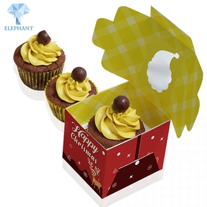 Custom Small Cookie Cakes and Cupcakes Pastry <b>Box</b> With <b>Clear</b> Lid Windows - Product Image 4