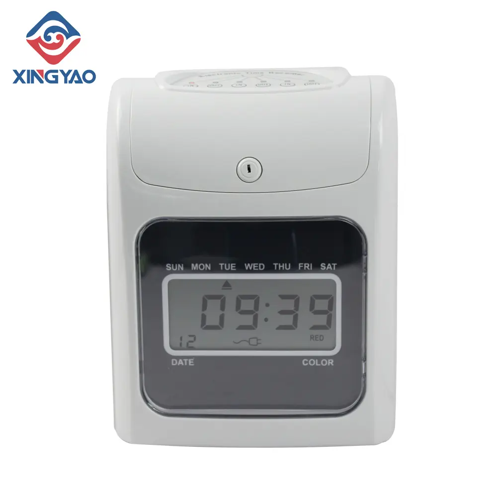 Punch Card time Clock With battery Time Recorder Office Staffs Attendance Electronic Time Recorder for Students