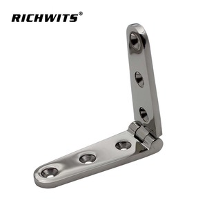 RICHWITS Stainless Steel Hinge 6 Hole Single Line Mirror Polished For RV <b>Yacht</b> Marine Hardware Folding Joint - Product Image 5