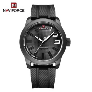새로운 NAVIFORCE 9202 실리콘 스트랩 패션 스포츠 캐주얼 손목시계 럭셔리 크로노그래프 데이 시계 Reloj - Product Image 6
