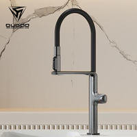 Robinet de cuisine de purification de l'eau multifonctionnel de luxe à poignée unique monté sur le pont