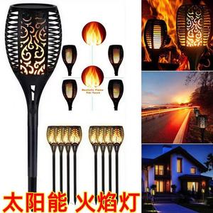 Lampe solaire à flamme, lumière de jardin extérieure, torche LED pour aménagement paysager, résistante à l'eau, à poser au sol, lumière décorative pour pelouse - Product Image 3