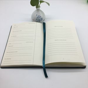 A5 vert personnalisable à l'intérieur du planificateur de prière en tissu de lin pour les femmes Mindful Spiritual Journal - Product Image 4