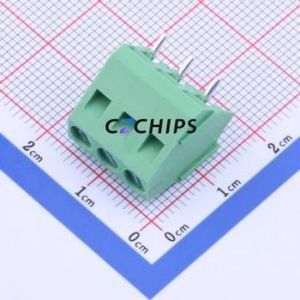 DG103-5.0-03P-14-00A(H) Screw Terminal Block Through hole Component (THT),P=5mm Connector 1x3P 5mm Green Through Hole - Product Image 1