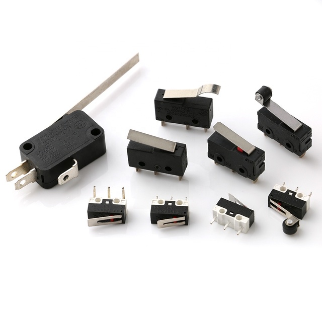 3pin Ac 5a 125 250v Micro Switch Blade Endstop Microswitch Roller Lever Arm 3pin Micro Switch