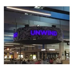 cylinder/round ring/curve display module 320x160mm 240x120mm P2.5 P2 P1.25 P1.56 P1.875 soft flex led video wall
