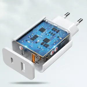 좋은 품질 Eu 플러그 모바일 충전기 PCB 18W USB 전원 어댑터 Qc3.0 18W 빠른 벽 충전기 vivo S1