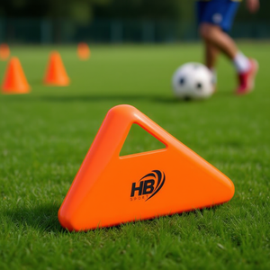 Équipement de football Orange 10PZ avec logo triangulaire sur disque - Product Image 2
