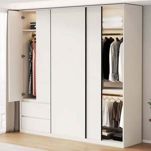 การออกแบบที่ทันสมัยในตู้เสื้อผ้าติดผนังโดยไม่มีซาก - Product Image 4