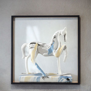 Miniatura de Cristal con Figura de Animal, Artesanía en Cristal, Decoración de Caballo, Decoración Personalizada para el Hogar, Diseño Moderno y Simple, Artesanía de Rajastán - Product Image 2