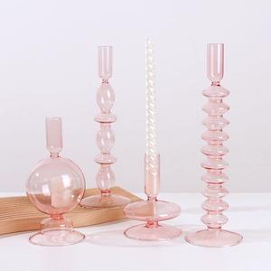 Portavelas de Vidrio de Borosilicato Personalizable al por Mayor Estilo Nórdico para Decoración de Hogar, Bodas y Comedor - Product Image 2