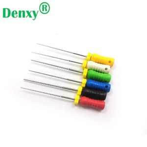 Denxy Limes endodontiques dentaires Utilisation manuelle Fichiers K <span class=keywords><strong>Niti</strong></span> Carré H Fichiers manuels Taille 10 6 pièces/par boîte Utilisation manuelle - Product Image 1