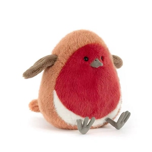 Série de jouets en peluche oiseaux rouges amusants avec logo personnalisé : Robin, Poupée en peluche, Oreiller Mockingbird, Jouet <span class=keywords><strong>oiseau</strong></span> à face <span class=keywords><strong>rouge</strong></span> - Product Image 1
