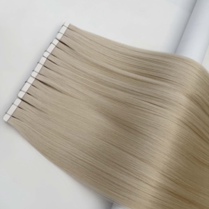 Extensiones de Cabello con Cinta Adhesiva de Alta Calidad, 100% Cabello Europeo Virgen, Extensiones de Cabello Humano Ruso con Cinta Adhesiva - Product Image 4