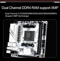 JGINYUE B350i PLUS Cartes mères PC DDR4 AM4 double canal pour ordinateur de bureau de jeu