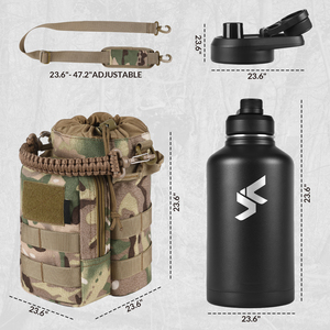 <span class=keywords><strong>Bolsa</strong></span> Táctica para <span class=keywords><strong>Botella</strong></span> de Agua PTG Camo con Juego de <span class=keywords><strong>Botella</strong></span> de Agua para Viajes, Senderismo, Campamento, Caza - Product Image 2