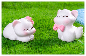 Promotion Lot de Mini Maisons de Poupées en Résine, Petites Figurines Mignonnes pour Enfants, Mini Grand Chat Noir & Figurines d'Animaux pour Jouets de Bain - Product Image 5