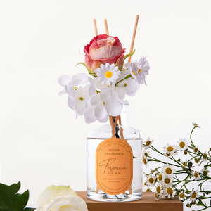 Aikun Luxe 200ML Aromathérapie pour diffuseur à bâtonnets Décoration d'intérieur Parfum Fleurs séchées en bouteille de verre Liquide sans flamme - Product Image 1