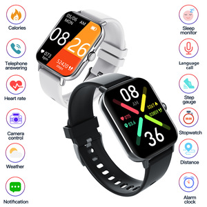 Montre connectée 1.91 avec numérotation vocale <span class=keywords><strong>Siri</strong></span>, bracelet multisports 50 modes, étanchéité IP67, <span class=keywords><strong>en</strong></span> plastique, pour suivi d'activité - Product Image 4