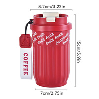 Gobelets isothermes personnalisés en acier inoxydable de 14 oz, écologiques, pour le bureau, les voyages, les tasses à café, anti-fuite, portables, maintien thermique de 12 à 24 heures