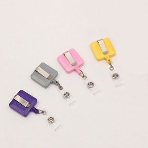 New Product High Quality Custom Advertising logo Luxury Round Plastic Badge Reel for Teachers - Product Image 3